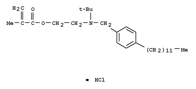 2-[(1,1-dimethylethyl)[(4-dodecylphenyl)methyl]amino]ethyl methacrylate hydrochloride