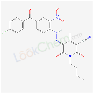 1-butyl-5-[[4-(4-chlorobenzoyl)-2-nitrophenyl]azo]-1,2-dihydro-6-hydroxy-4-methyl-2-oxonicotinonitrile