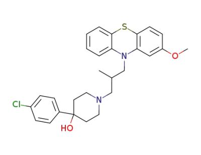 4-(4-chloro-phenyl)-1-[3-(2-methoxy-phenothiazin-10-yl)-2-methyl-propyl]-piperidin-4-ol