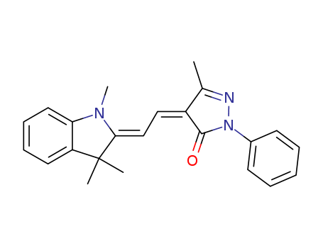 4-[(1,3-dihydro-1,3,3-trimethyl-2H-indol-2-ylidene)ethylidene]-2,4-dihydro-5-methyl-2-phenyl-3H-pyrazol-3-one