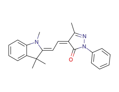 5-methyl-2-phenyl-4-[2-(1,3,3-trimethyl-1,3-dihydro-indol-2-ylidene)-ethylidene]-2,4-dihydro-pyrazol-3-one